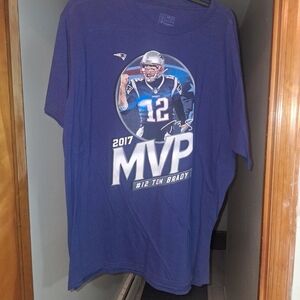 Fanatics Purple Tom Brady 2017 MVP Graphic Short-Sleeve Tee